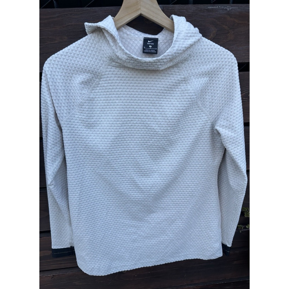 Nike Women's Beige Running Layer Hoodie Size M